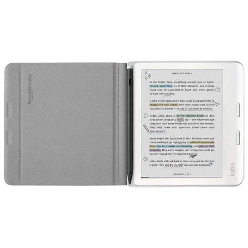 Étui Notebook SleepCover pour Libra Colour de Kobo - Beige sable