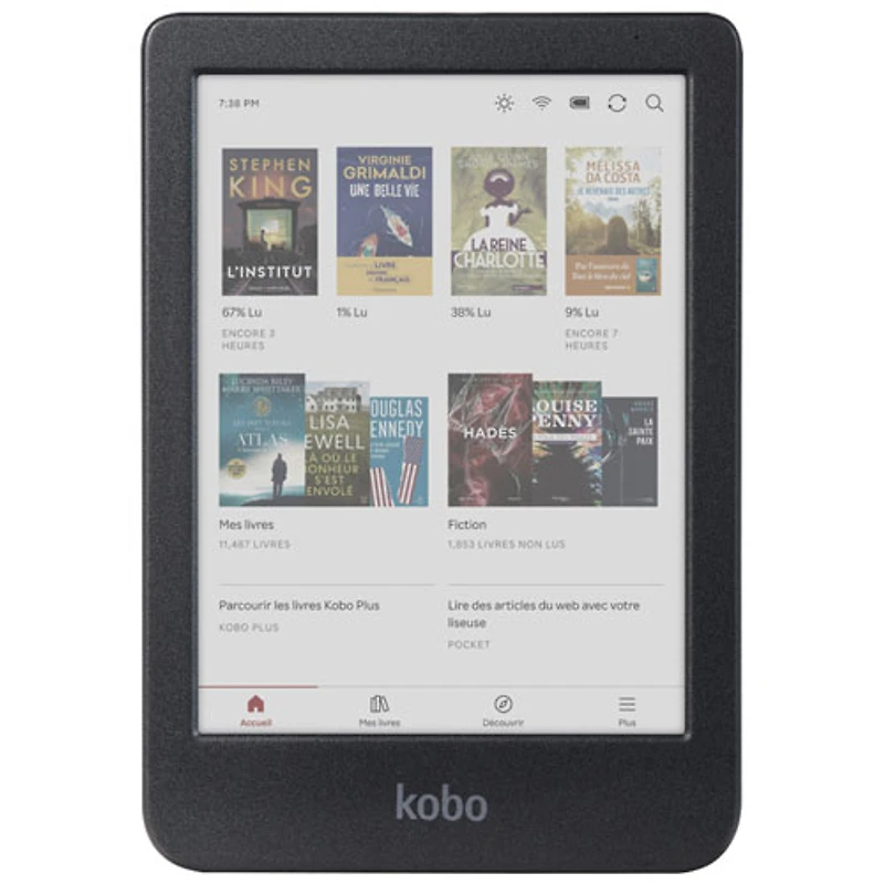 Kobo Clara Colour 6" Digital eReader with Touchscreen - Black
