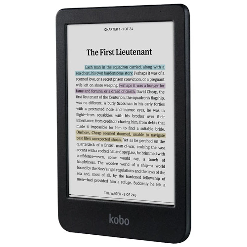 Kobo Clara Colour 6" Digital eReader with Touchscreen - Black
