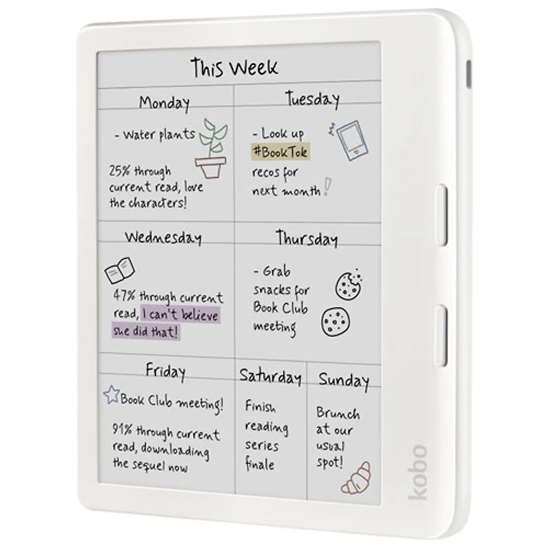 Liseuse numérique à écran tactile en couleur de 7 po Libra de Kobo