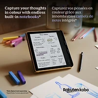 Liseuse numérique à écran tactile en couleur de 7 po Libra de Kobo - Noir