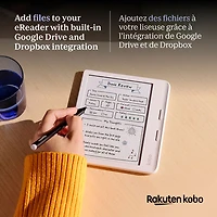 Liseuse numérique à écran tactile en couleur de 7 po Libra de Kobo - Noir