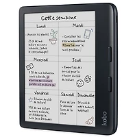 Liseuse numérique à écran tactile en couleur de 7 po Libra de Kobo - Noir
