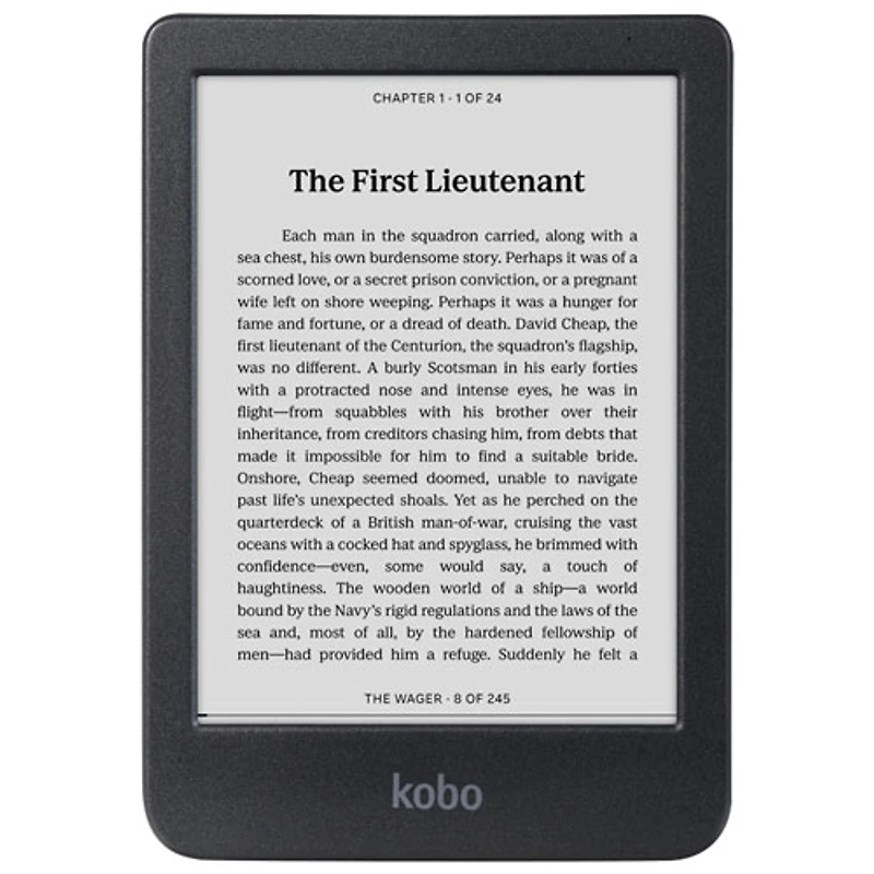 Liseuse numérique à écran tactile noir/blanc de 6 po Clara BW de Kobo - Noir