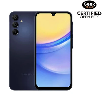 Boîte ouverte - Galaxy A15 5G de 128 Go de Samsung - Bleu/Noir - Déverrouillé