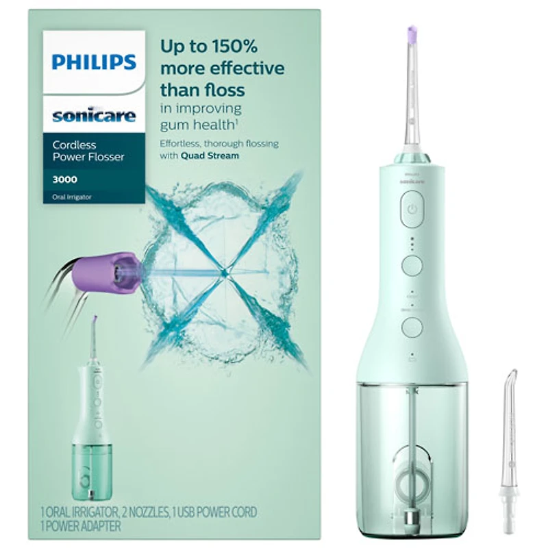 Philips SoniCare Power Cordless Electric Flosser (HX3826/24) - Mint