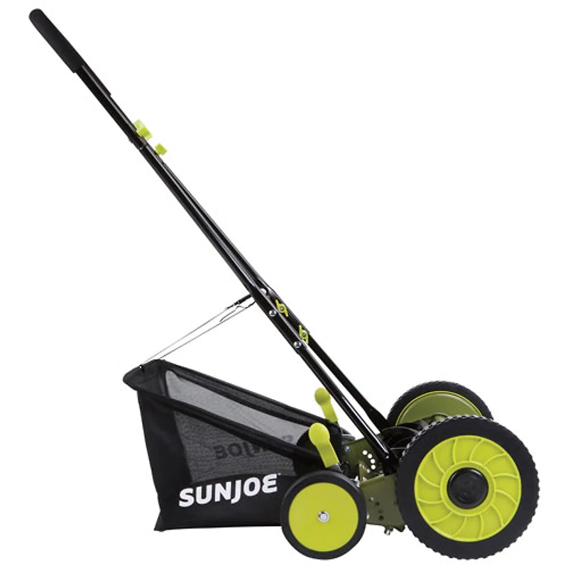 Sun Joe 18" Manual Reel Mower with Grass Catcher