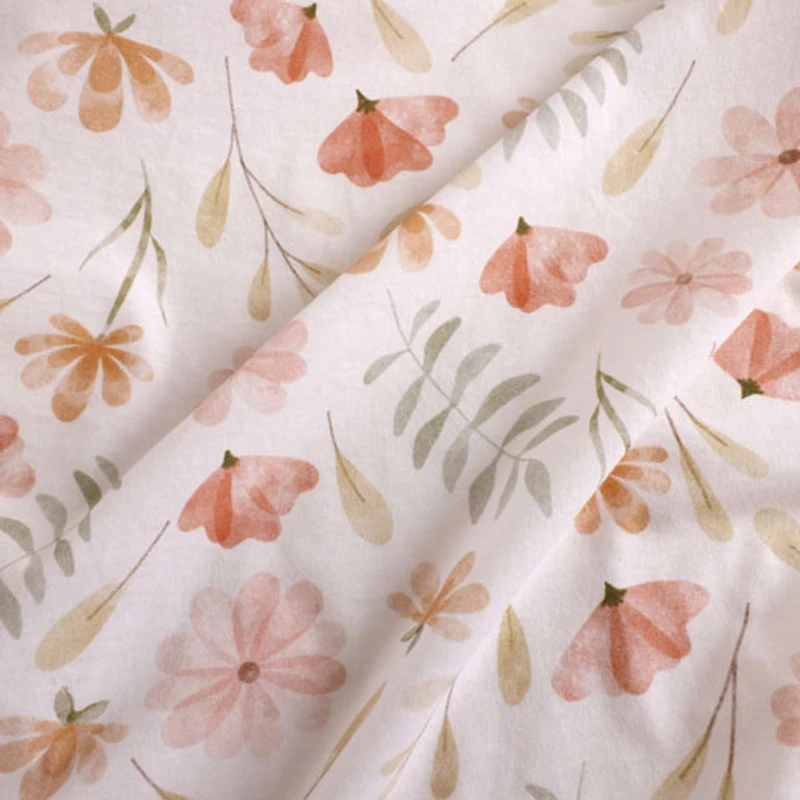 Drap-housse 2 pièces en jersey de Nemcor - Lit de bébé miniature - Floral