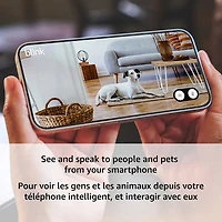 Caméra IP HD 1080p d'extérieur/d'intérieur Wi-Fi Mini 2 de Blink - Lot de 2 - Blanc