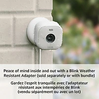 Caméra IP HD 1080p d'extérieur/d'intérieur Wi-Fi Mini 2 de Blink - Lot de 2 - Blanc