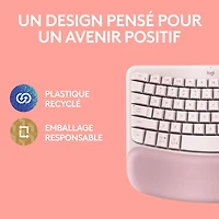 Logitech Wave Keys Wireless Ergonomic Keyboard - Rose