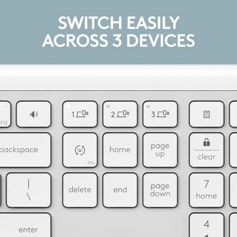 Clavier sans fil Signature Slim K950 de Logitech - Blanc cassé - Anglais - Exclusivité Best Buy