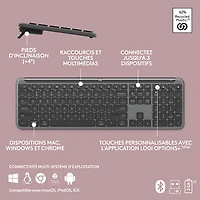 Logitech K950 Signature Slim Wireless Full-Size Keyboard - Graphite - English