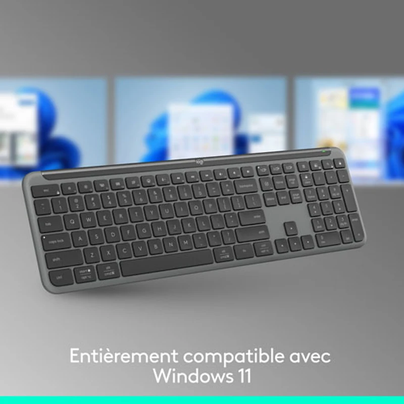 Logitech K950 Signature Slim Wireless Full-Size Keyboard - Graphite - English