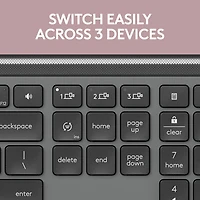 Logitech K950 Signature Slim Wireless Full-Size Keyboard - Graphite - English