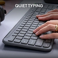 Logitech K950 Signature Slim Wireless Full-Size Keyboard - Graphite - English