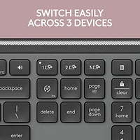Ensemble avec clavier pleine grandeur et souris optique sans fil MK955 Signature Slim de Logitech - Anglais