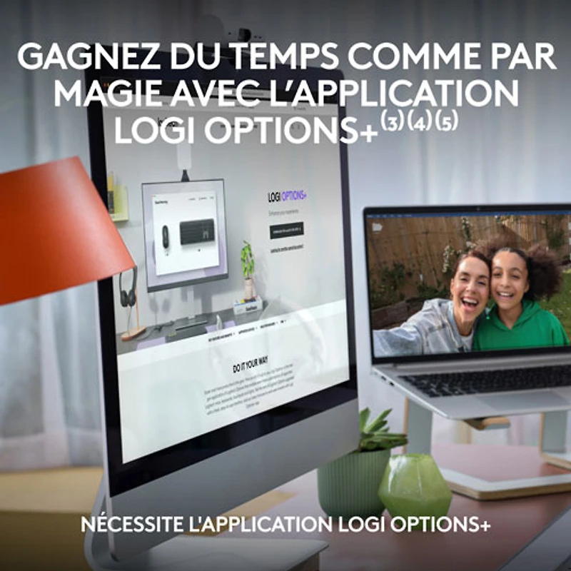 Ensemble avec clavier pleine grandeur et souris optique sans fil MK955 Signature Slim de Logitech - Anglais