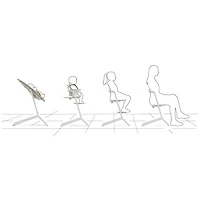 Chaise haute Lemo 2 de Cybex - Blanc sable