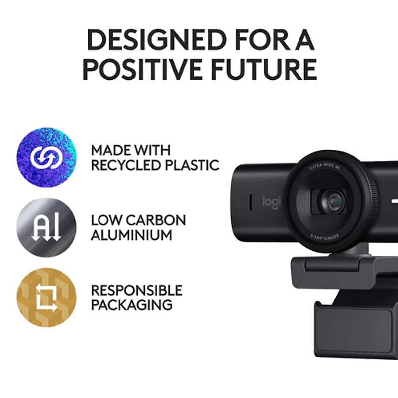 Logitech MX Brio Ultra HD 4K Webcam - Black
