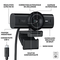 Logitech MX Brio Ultra HD 4K Webcam - Black