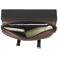 Bugatti Portos Solid 15.6" Laptop Briefcase Bag - Cognac