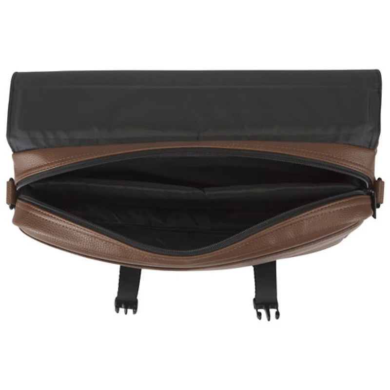 Bugatti Portos Solid 15.6" Laptop Briefcase Bag - Cognac