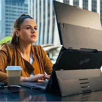 Moniteur à écran tactile ACL IPS HD intégrale 60 Hz 30 ms de 15,6 po Duex Float de Mobile Pixels (MP-101-1011P01) - Noir