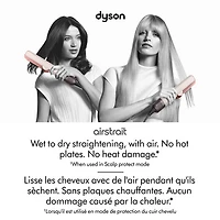 Fer plat Airstrait de Dyson - Céramique rose/Rose doré