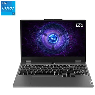 Portable de jeu 15,6 po LOQ 15IAX9I de Lenovo - Gris (Core i5-12450HX Intel/SSD 512 Go/RAM 16 Go/Arc A530M)