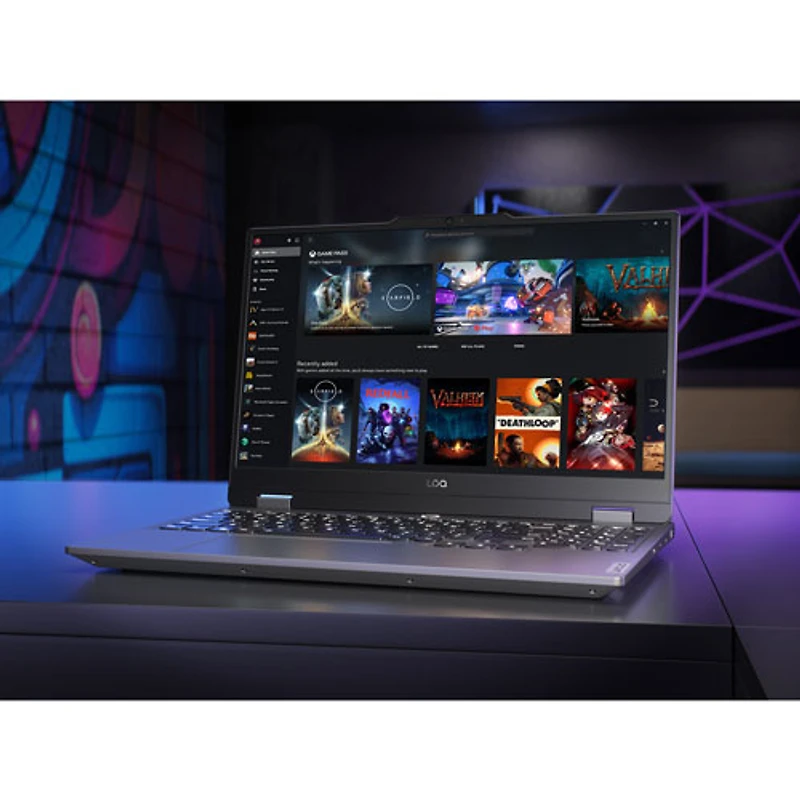 Portable de jeu 15,6 po LOQ 15IAX9I de Lenovo - Gris (Core i5-12450HX Intel/SSD 512 Go/RAM 16 Go/Arc A530M)