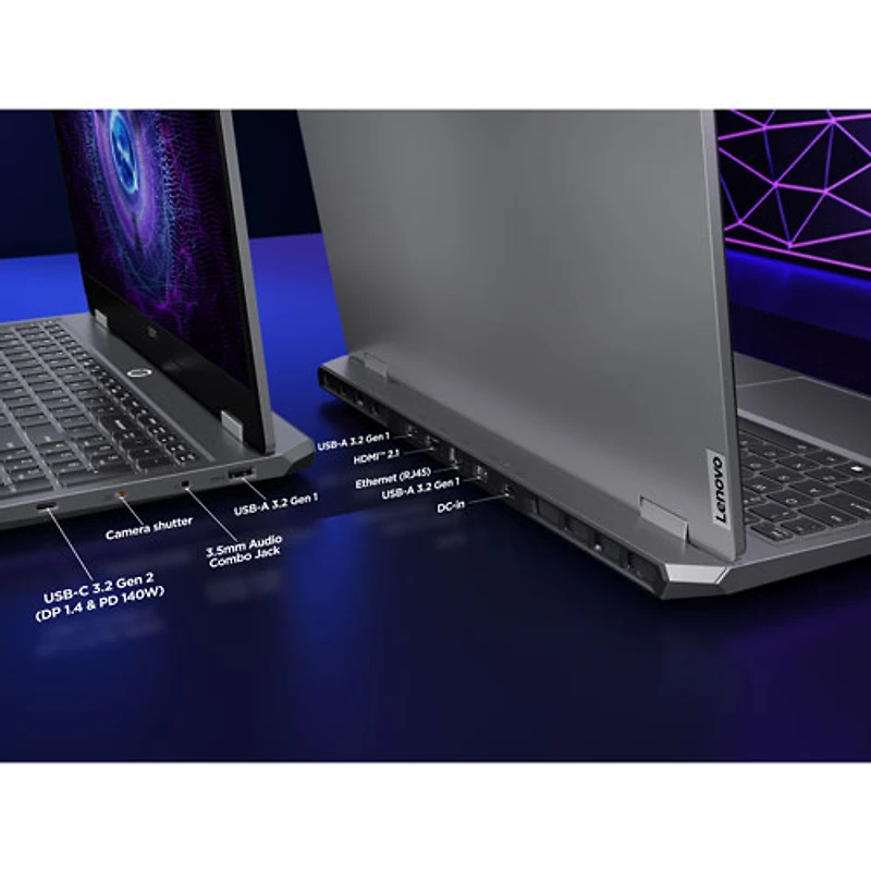 Portable de jeu 15,6 po LOQ 15IAX9I de Lenovo - Gris (Core i5-12450HX Intel/SSD 512 Go/RAM 16 Go/Arc A530M)