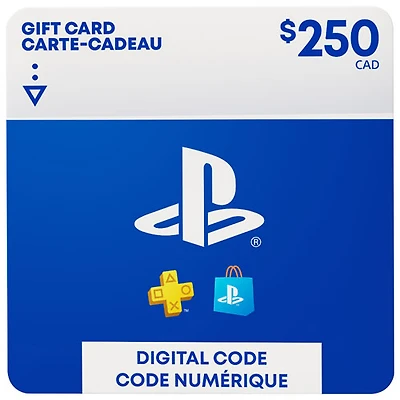 Carte-cadeau à code de téléchargement numérique de $ pour PlayStation Store