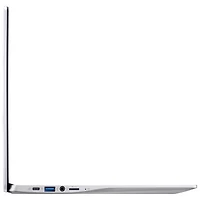 Chromebook de 15,6 pouces d'Acer avec 3 mois de forfait Google AI Pro - Argenté (Celeron N4500 d'Intel/128 Go/RAM 8 Go/ChromeOS)