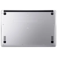 Chromebook de 15,6 pouces d'Acer avec 3 mois de forfait Google AI Pro - Argenté (Celeron N4500 d'Intel/128 Go/RAM 8 Go/ChromeOS)