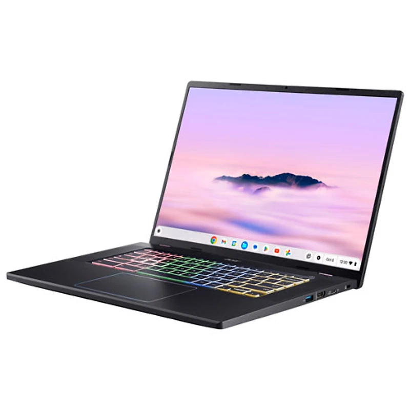 Chromebook de jeu de 16 po d'Acer - Gris (Core 5120U d'Intel/SSD 512 Go/RAM 8 Go/ChromeOS)