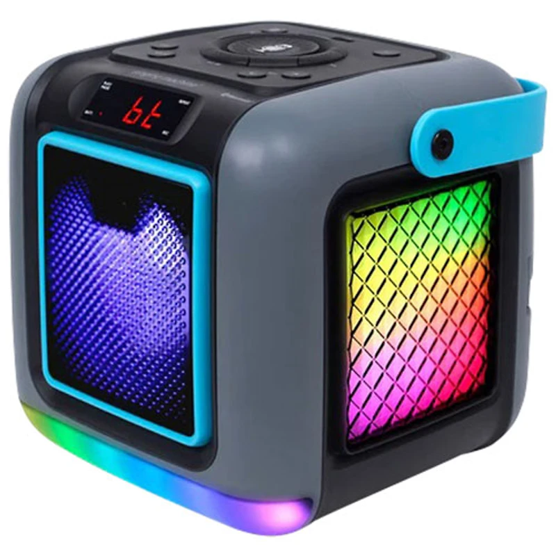 Haut-parleur de karaoké Bluetooth Cube de Singing Machine avec microphone sans fil