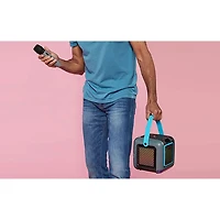 Haut-parleur de karaoké Bluetooth Cube de Singing Machine avec microphone sans fil