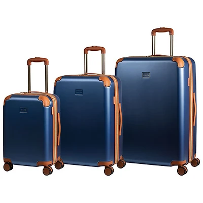 Champs Freedom Collection 3-Piece Hard Side Expandable Luggage Set - Blue