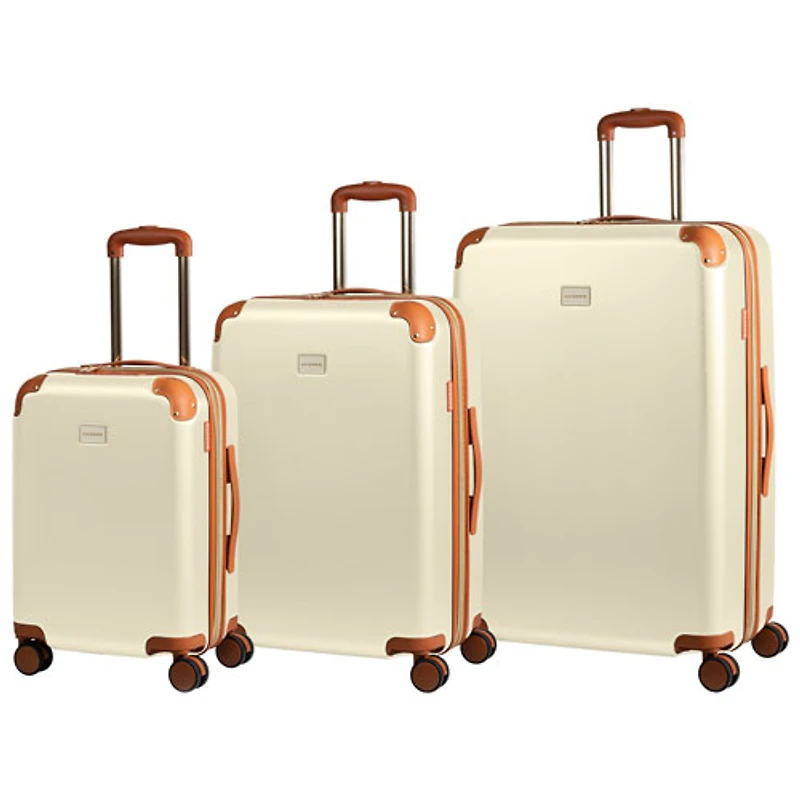 Ensemble de 3 valises rigides extensibles Freedom Collection de Champs - Ivoire