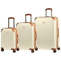Ensemble de 3 valises rigides extensibles Freedom Collection de Champs - Ivoire