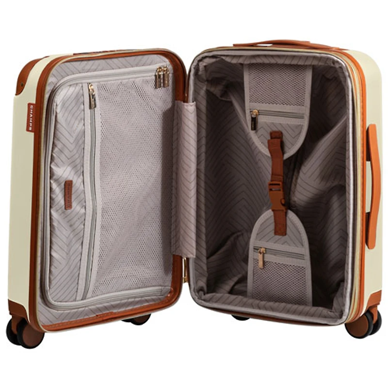 Ensemble de 3 valises rigides extensibles Freedom Collection de Champs - Ivoire