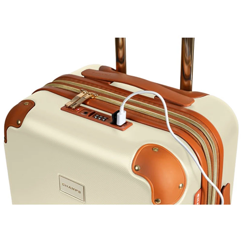 Ensemble de 3 valises rigides extensibles Freedom Collection de Champs - Ivoire