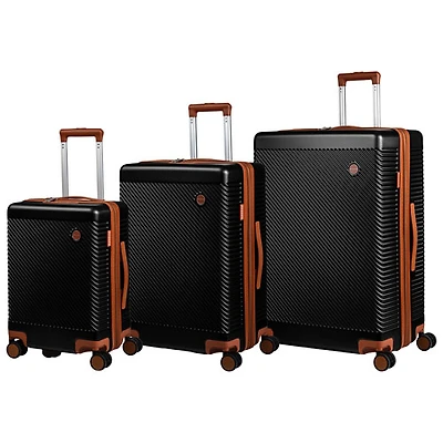 Champs Dream Collection 3-Piece Hard Side Expandable Luggage Set - Black - Only at Best Buy