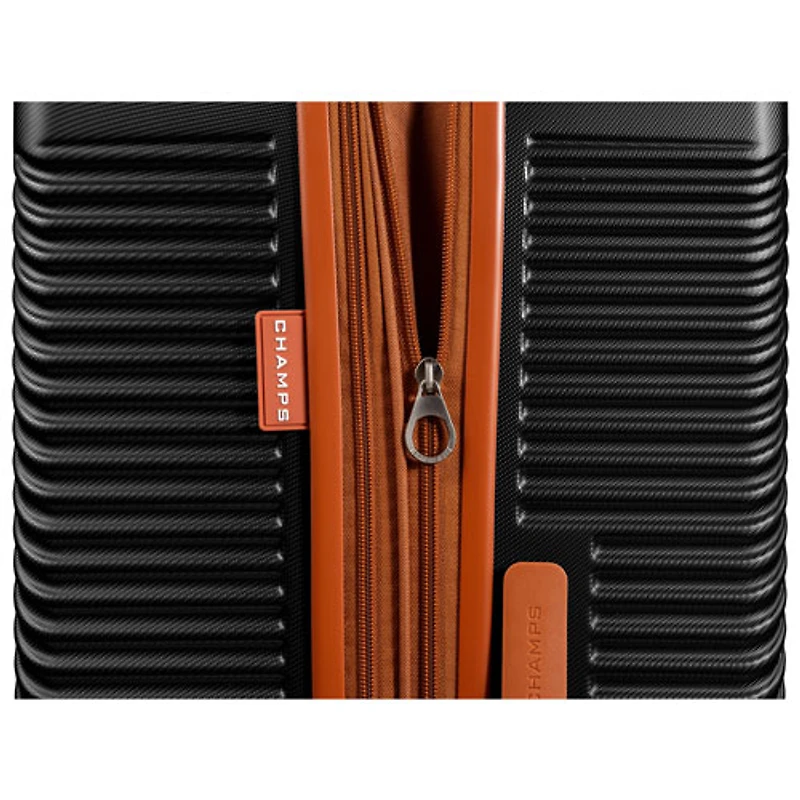 Champs Dream Collection 3-Piece Hard Side Expandable Luggage Set - Black - Only at Best Buy
