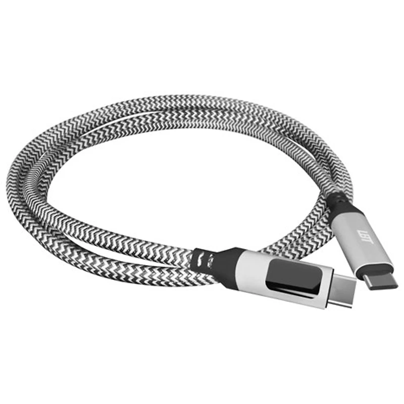 LBT 1.8m (5.9 ft.) 100W USB-C to USB-C Cable with LED Display (PM0603-3)