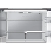 Réfrigérateur à 4 portes et à profondeur de comptoir de 22,8 pi³ et 36 po BESPOKE avec porte transparente de Samsung (RF23DB9700QLAA) - Inox