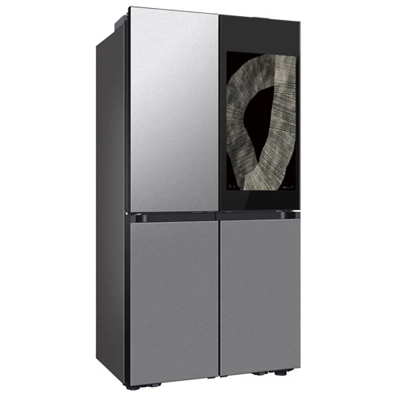 Réfrigérateur à 4 portes et à profondeur de comptoir de 22,5 pi³ et 36 po BESPOKE avec AI Family Hub de Samsung (RF23DB9900QDAC) - Inox
