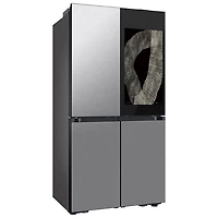 Réfrigérateur à 4 portes et à profondeur de comptoir de 22,5 pi³ et 36 po BESPOKE avec AI Family Hub de Samsung (RF23DB9900QDAC) - Inox
