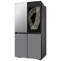 Réfrigérateur à 4 portes et à profondeur de comptoir de 22,5 pi³ et 36 po BESPOKE avec AI Family Hub de Samsung (RF23DB9900QDAC) - Inox